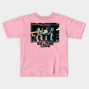 Beautiful Girl Black-pink Kids T-Shirt